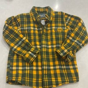 Duluth Trading Co Green Bay Packer button up